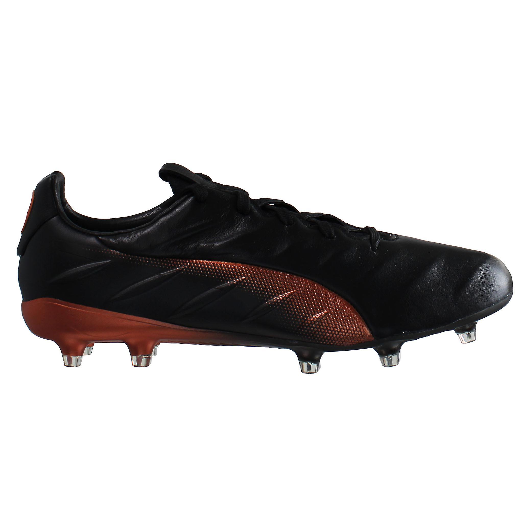 Puma King Platinum 21 FG/AG Black Smooth Leather Mens Football Boots 106478_04 UK 9 EU 43 US 10