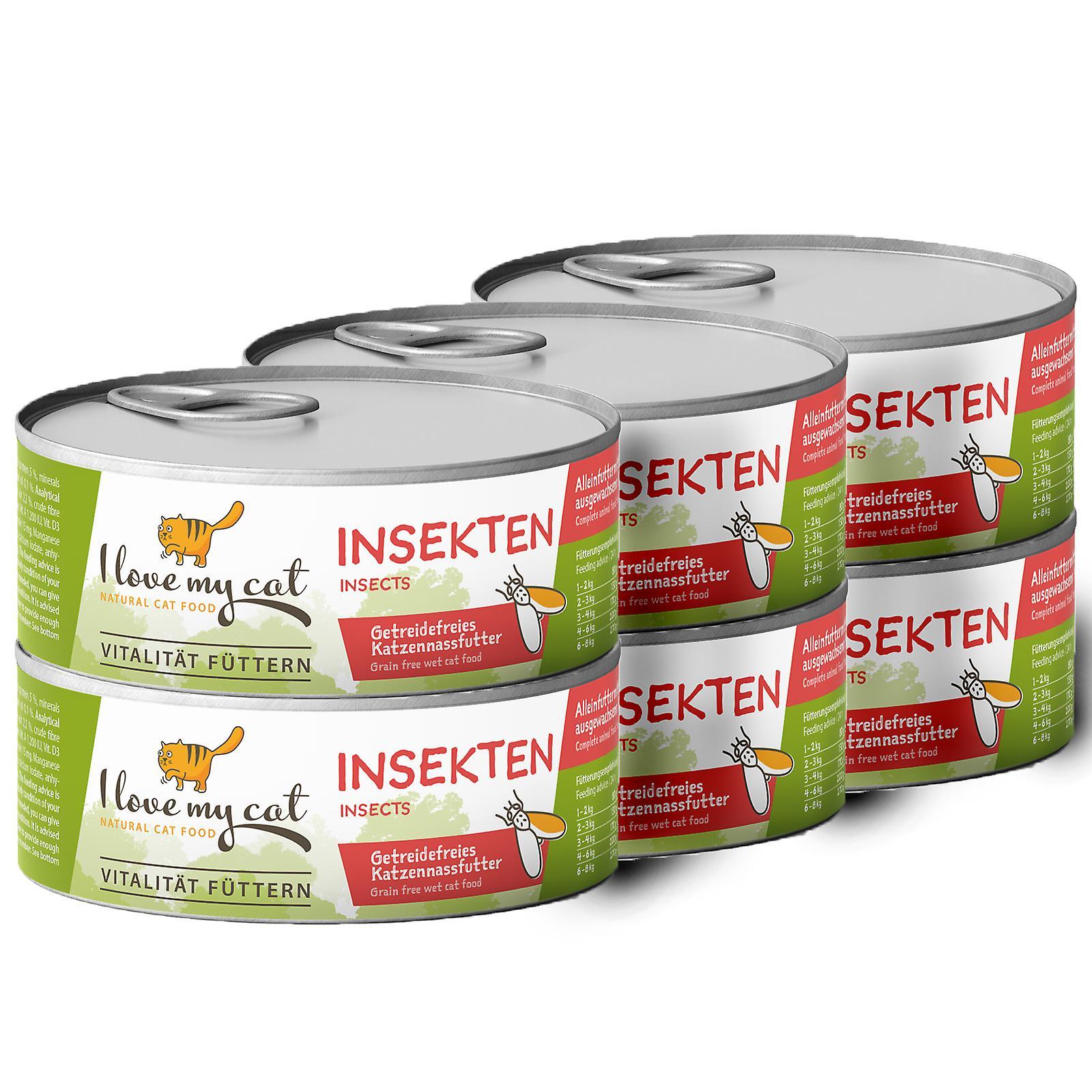 I love my cat: Hypoallergenic wet insect food for cats 600 grams