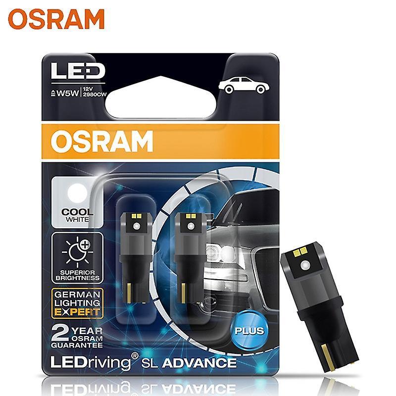 Motor Vehicle Lighting Osram Led T10 6000k W5w 194 Ledriving Sl Advance 6000k White Car Reading Bulbs Door Lamps Interior Light 12v 1.5w 2980cw, Pair