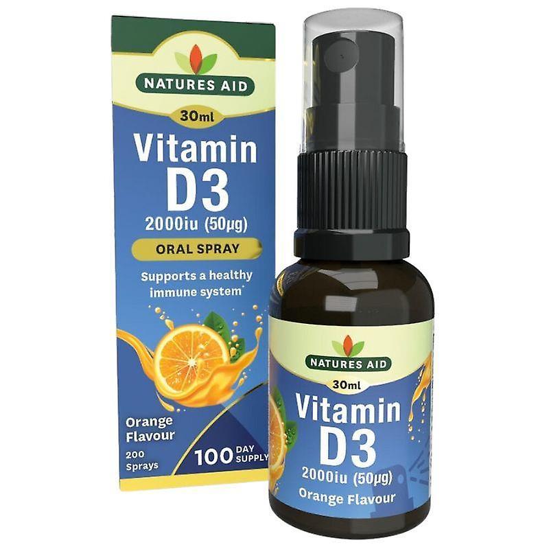 Natures Aid Nature's Aid Vitamin D3 2000IU (50ug) Spray 30ml (152410)