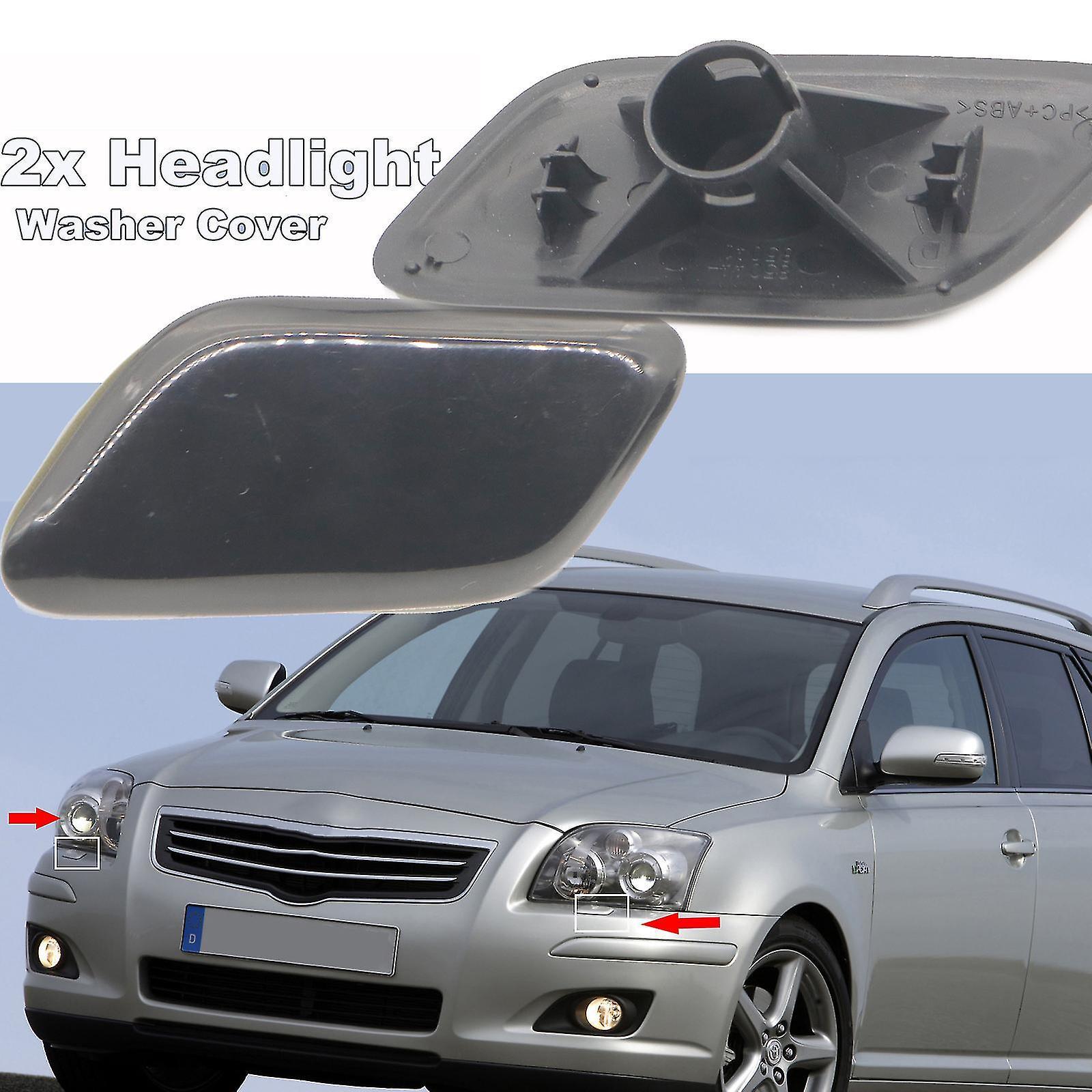 Bean For Toyota Avensis T25 2006 - 2008 Front Bumper Headlight Washer Spray Nozzle Cover Headlamp Washer Jet Cap Unpainted Plastic