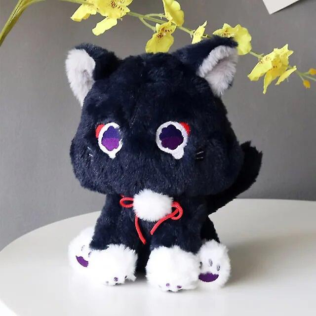 Aintier 30CM Anime Genshin Impact Scaramouche Cat Cute Plush Doll 23cm Wanderer Pet Cosplay Stuffed Pillow Toy Birthday Gift black