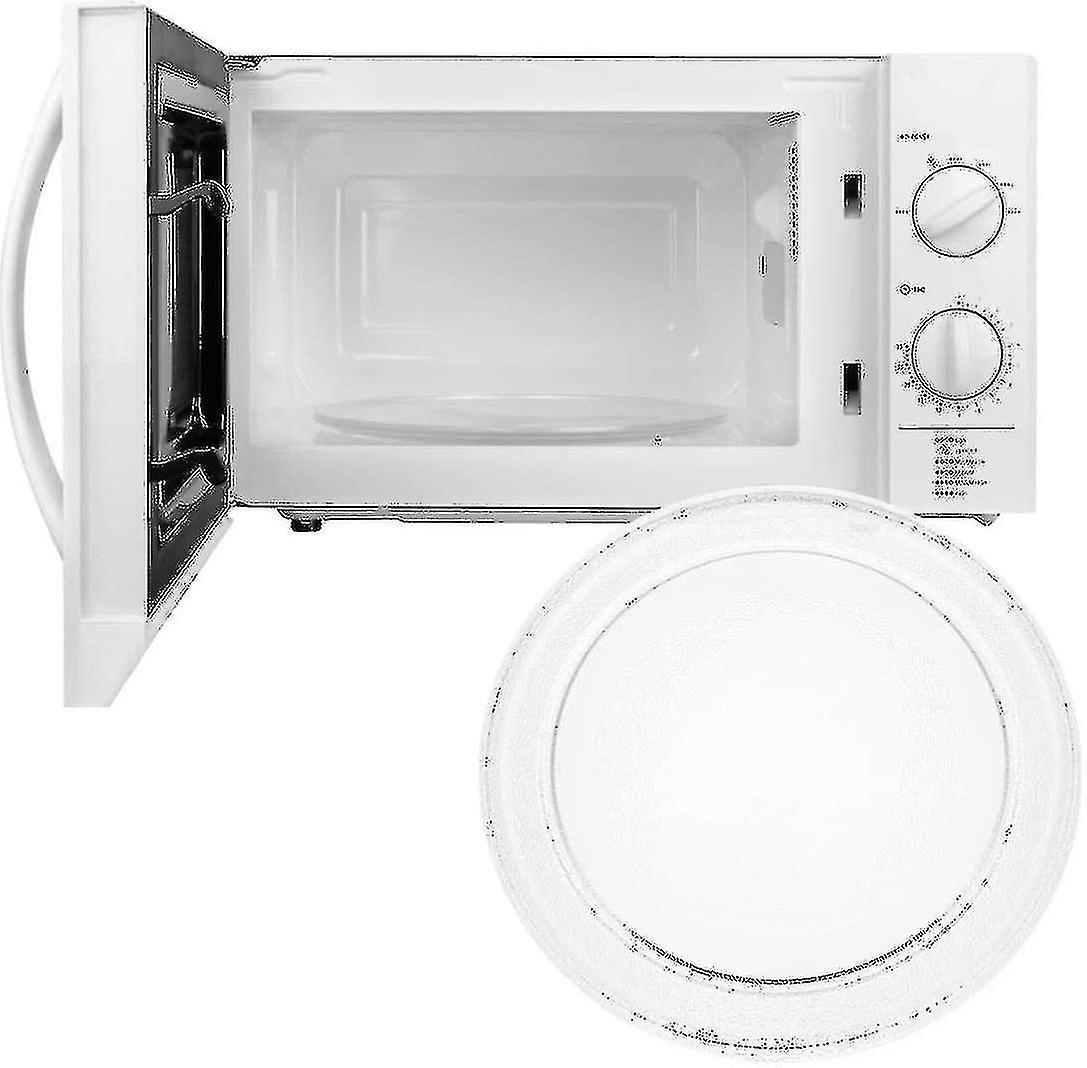 Generic Universal Microwave Turntable Glass Plate With Holder, 245mm/24.5cm/9.65in A