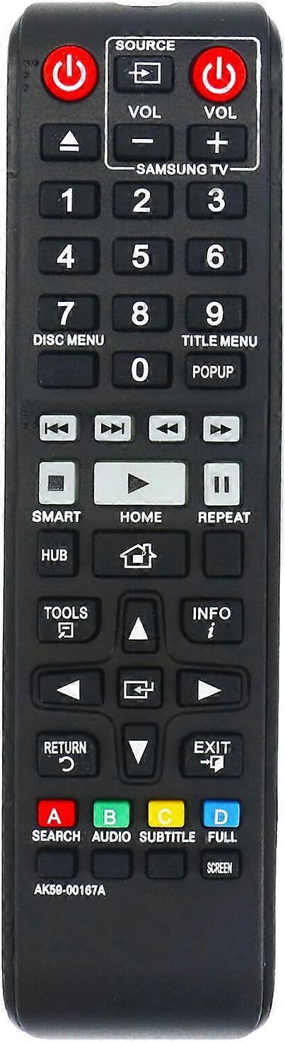 Yuysan AK59-00167A Replacement Remote Control for Samsung Blu-ray Disc Player BD-H6500