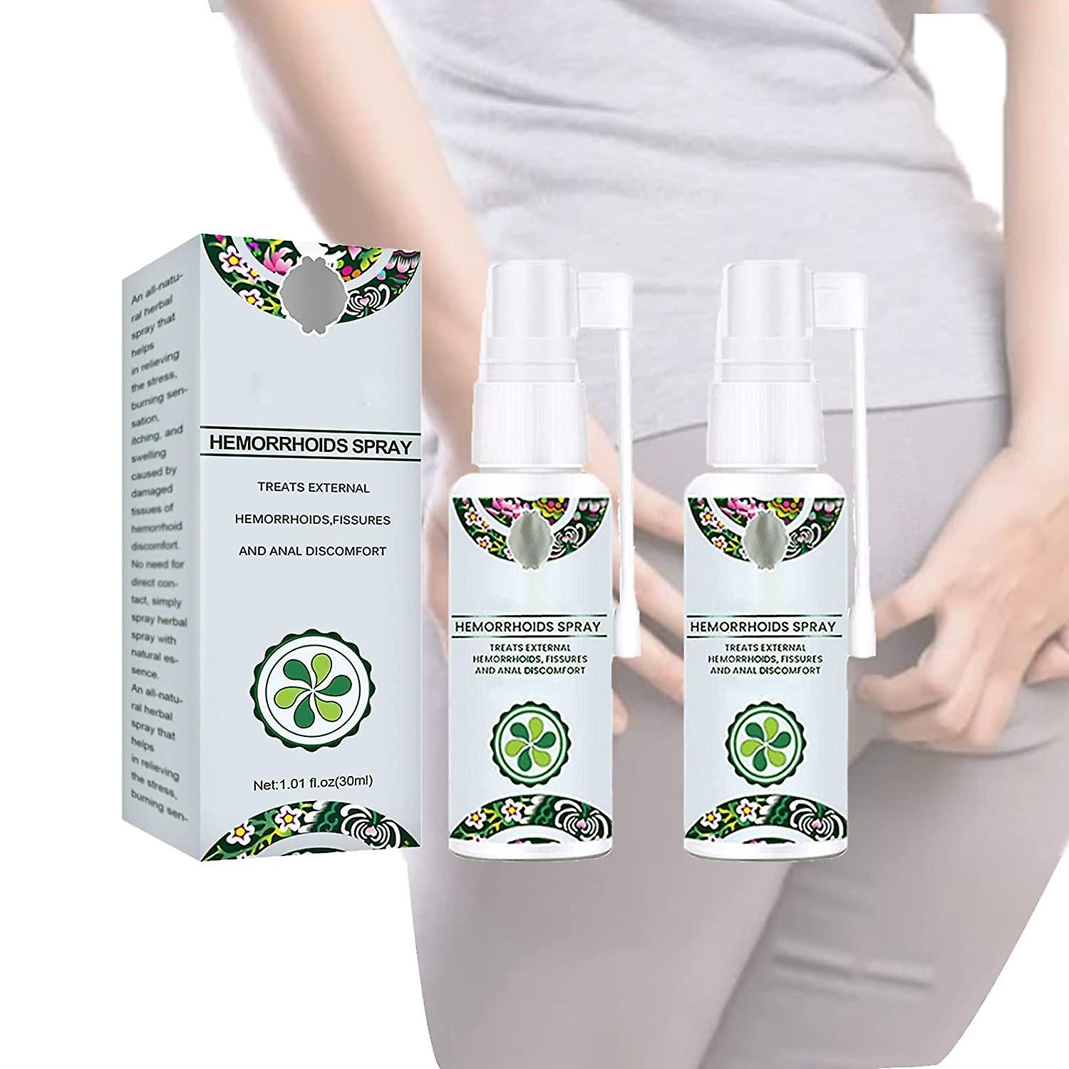 Frusde Natural Herbal Hemorrhoids Spray,fast Relief Of Hemorrhoids Anal Fissures Hemorrhoid Relief Cream Relief Pain 2pcs