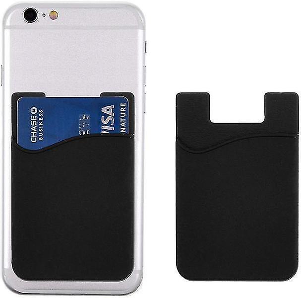 Best Trade 2 pcs Universal Mobile wallet / card holder -Adhesive black