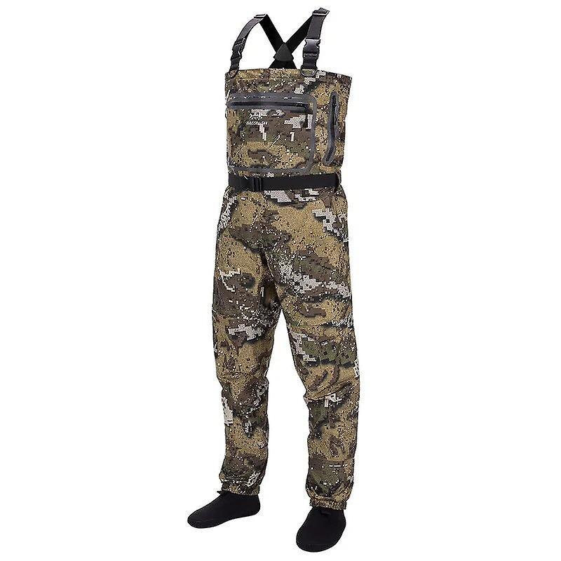 mickcara Bassdash Veil Camo Chest Stocking Foot And Boot Foot Fishing Hunting Waders For Men Breathable And Ultra Lightweight In 13 Sizes Large