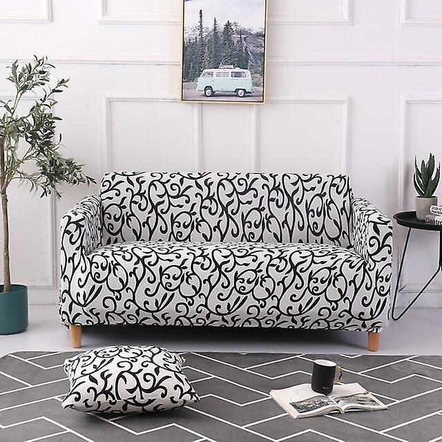 Slowmoose Stretch Sofa Cover, Slipcovers, Elastic For Different Shape Sofa Loveseat Chair colour2 2-seater 145-185cm