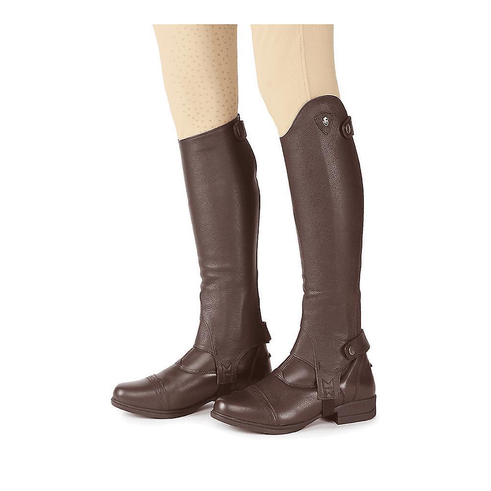 Adults Shires Moretta Adults Leather Gaiters - Brown Xl