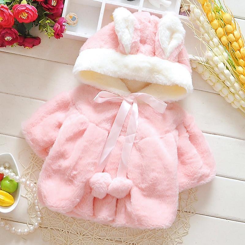 Slowmoose Baby Winter Clothes, Cute Fleece Fur Coat 24M