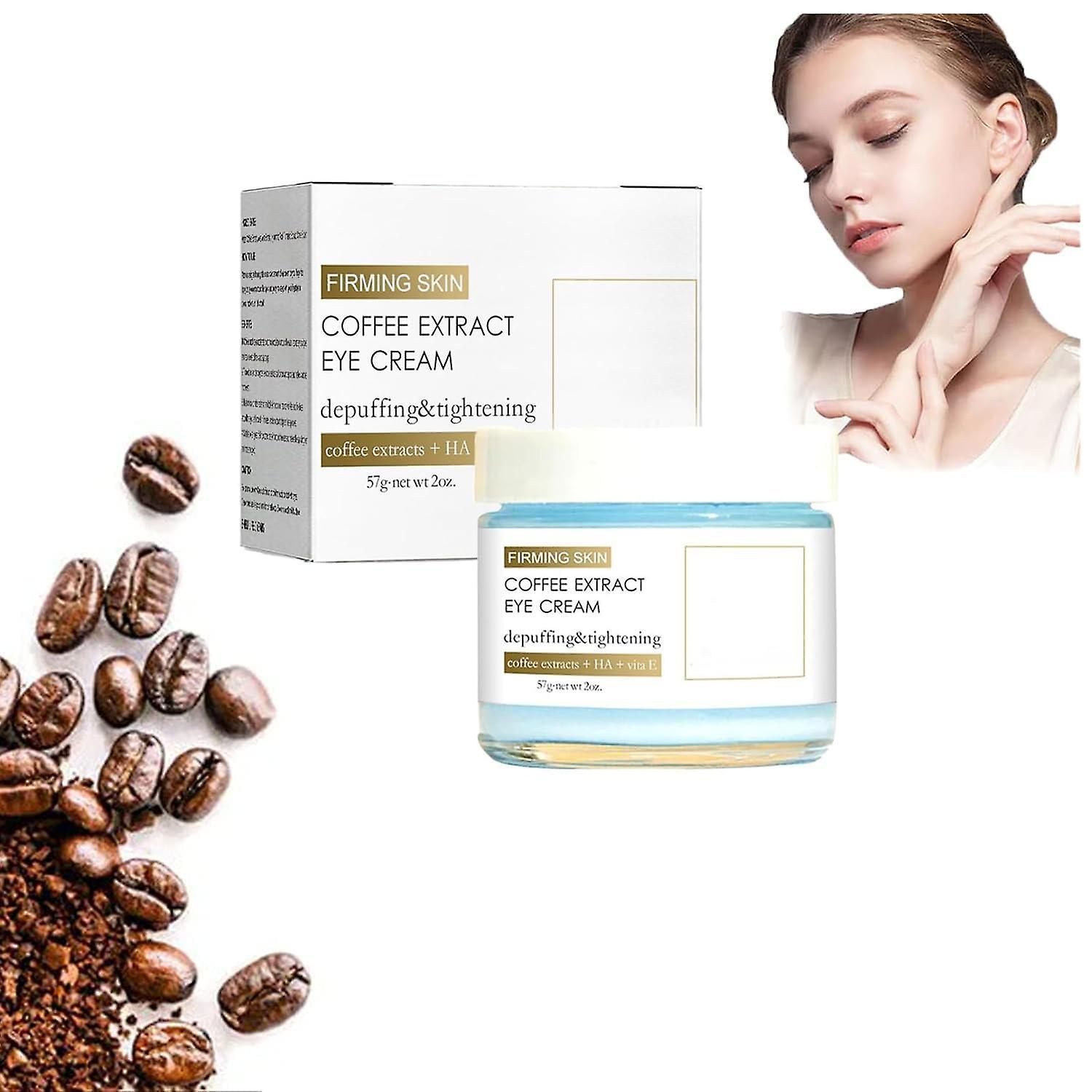 Menghui Caffeine Eye Cream, Phix Caffeine Eye Cream, Caffeine Eye Cream, Caffeine Anti-Wrinkle Stay-Up Late Eye Cream, Dilute Dark Circles (1PCS)