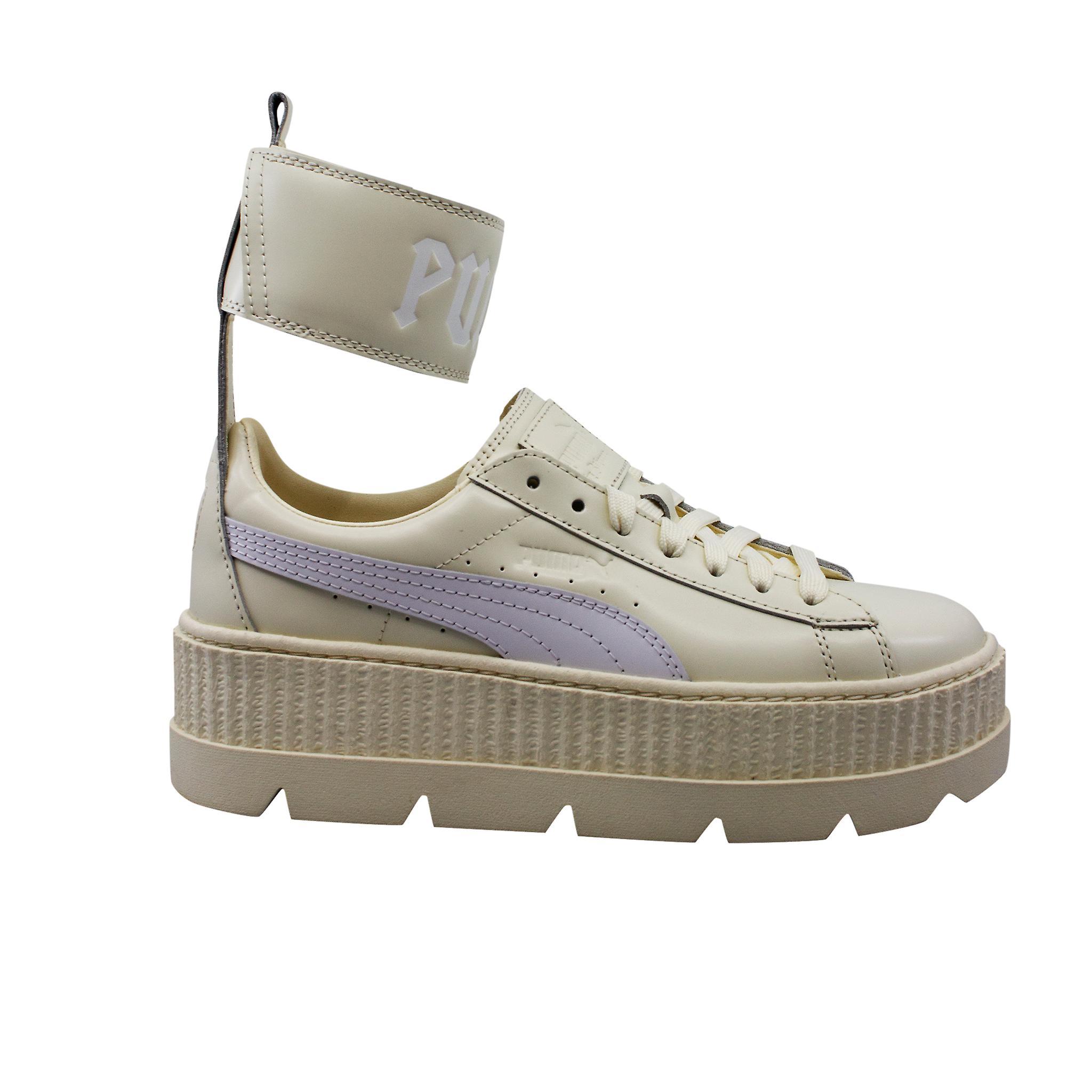 Puma x Rihanna Fenty Ankle Strap Mid Lace White Leather Women Trainers 366264_02 UK 4 US 6.5 EU 37 CM 23