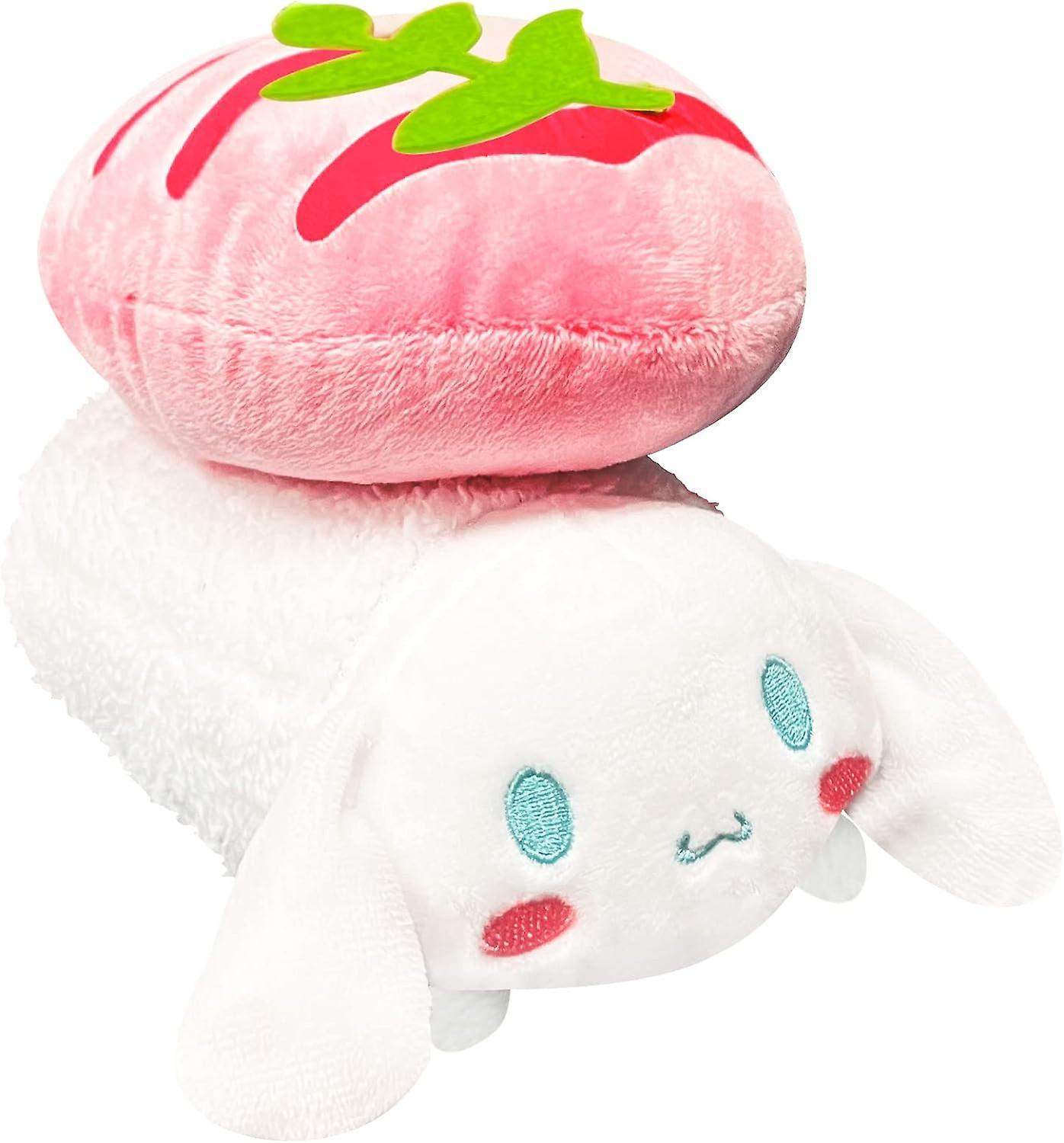 Heyone My Melody Plush Toy 8" Kawaii Sushi Plush Doll Anime Stuffed Sushi Roll Soft Plush Pillow Gifts For Kids, Adults And Anime Fans