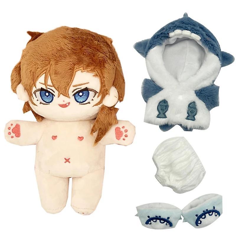 Smytv Bungo Stray Dogs Plush Doll Stuffed Toy Shark Clothes Dazai Osamu Chuuya Nakahara Changable Dress Up Soft Figurine Fans Kid Gift Nakahara Chu...