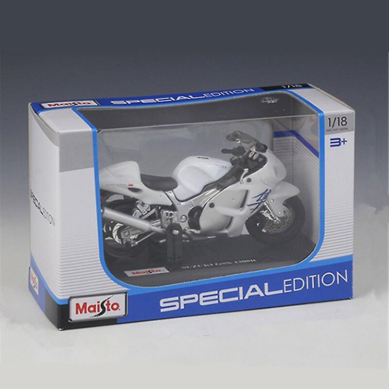 Maisto 1:18 SUZUKI Hayabusa GSX-1300R Alloy Motorcycle Model Diecast Metal Toy Street Motorcycle Model Collection Childrens Gift Toy Motorcycles Wh...