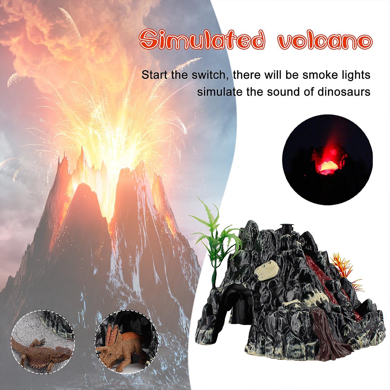 Baodan Volcanic Eruption Model DIY Simulation Sound Lights Spray Volcano Model Ornament