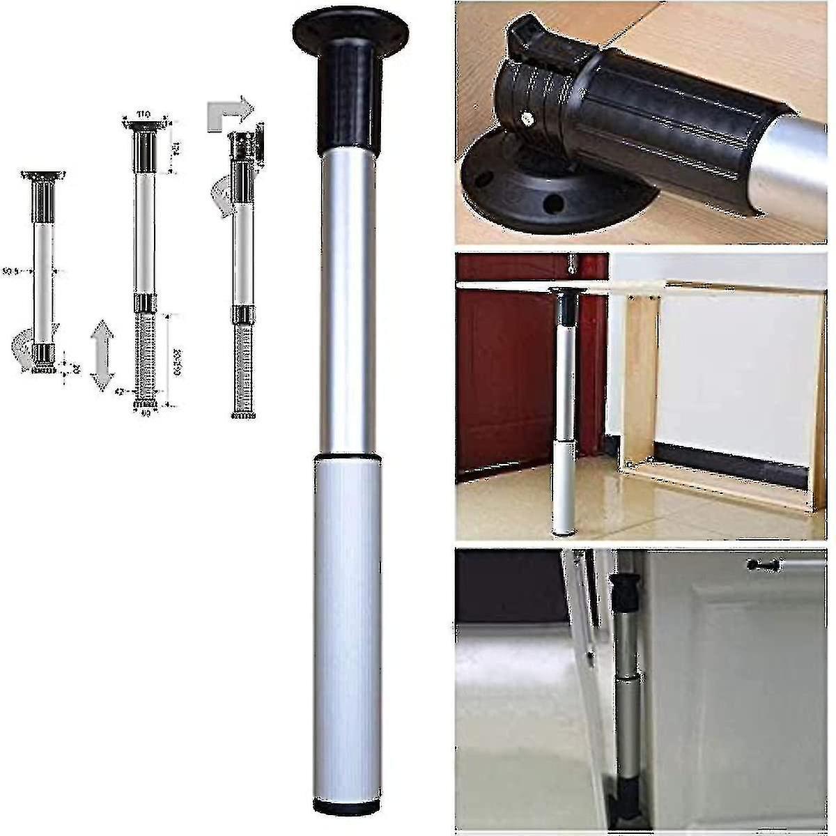 Windo Adjustable Aluminum Alloy Support Legs Foldable Dining Table Table Legs Lifting Bar Legs Adjustable Support Feet Telescopic Folding Multifunc...