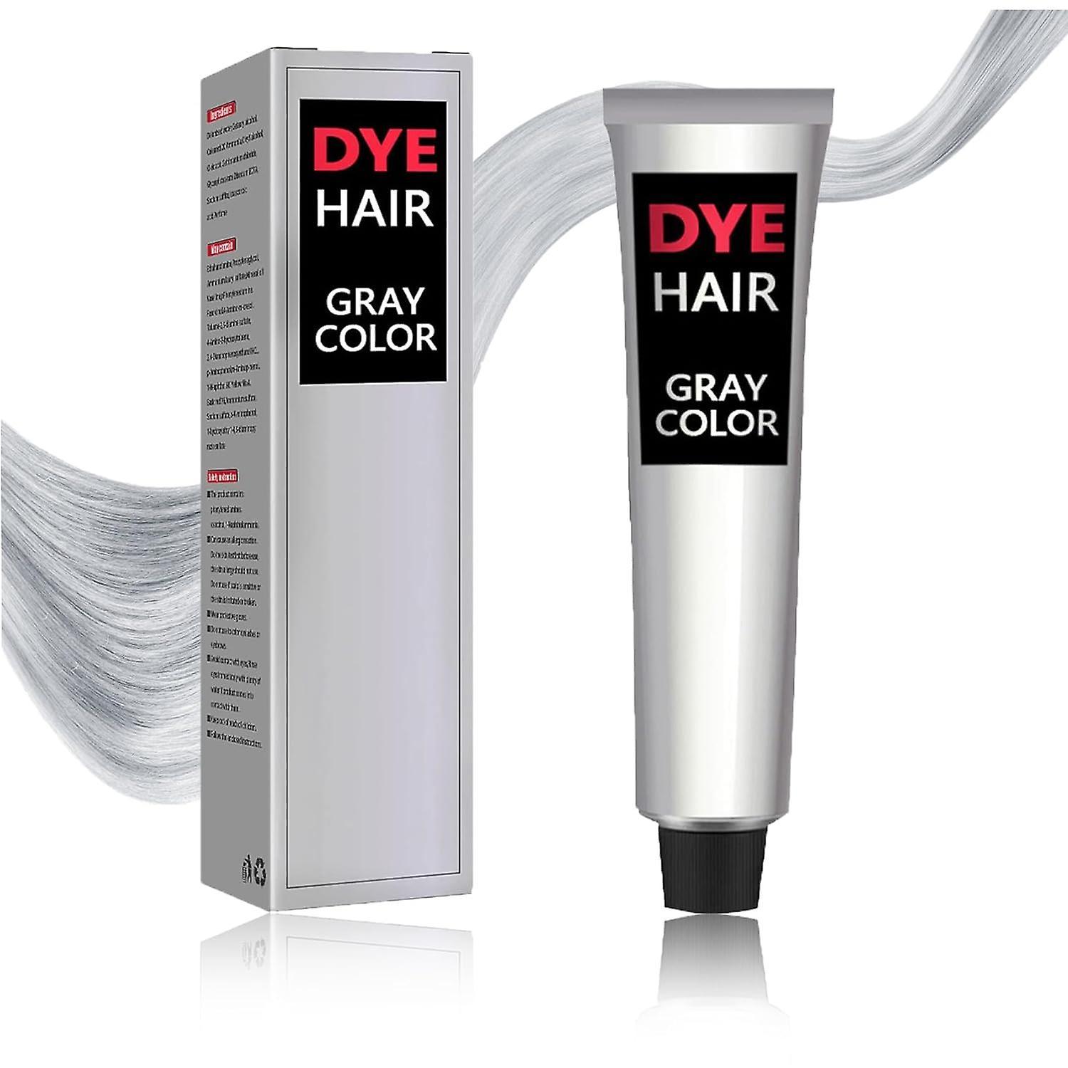 Menghui Silver Hair Dye, Silver Gray Hair Dye, Silver Hair Dye, Silver Gray Natural Hair Dye Cream (1 PCS)