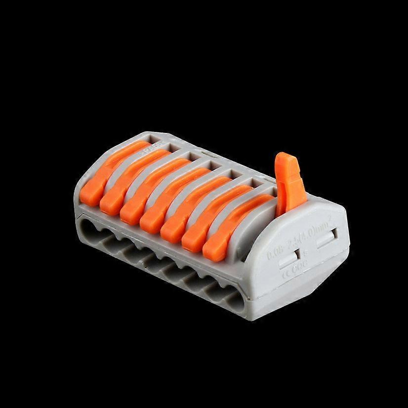 Wuhing-SJ-10Pcs Electrical Connector, 222-418 Electrical Terminals, Connection Terminals With 8 Control Lever