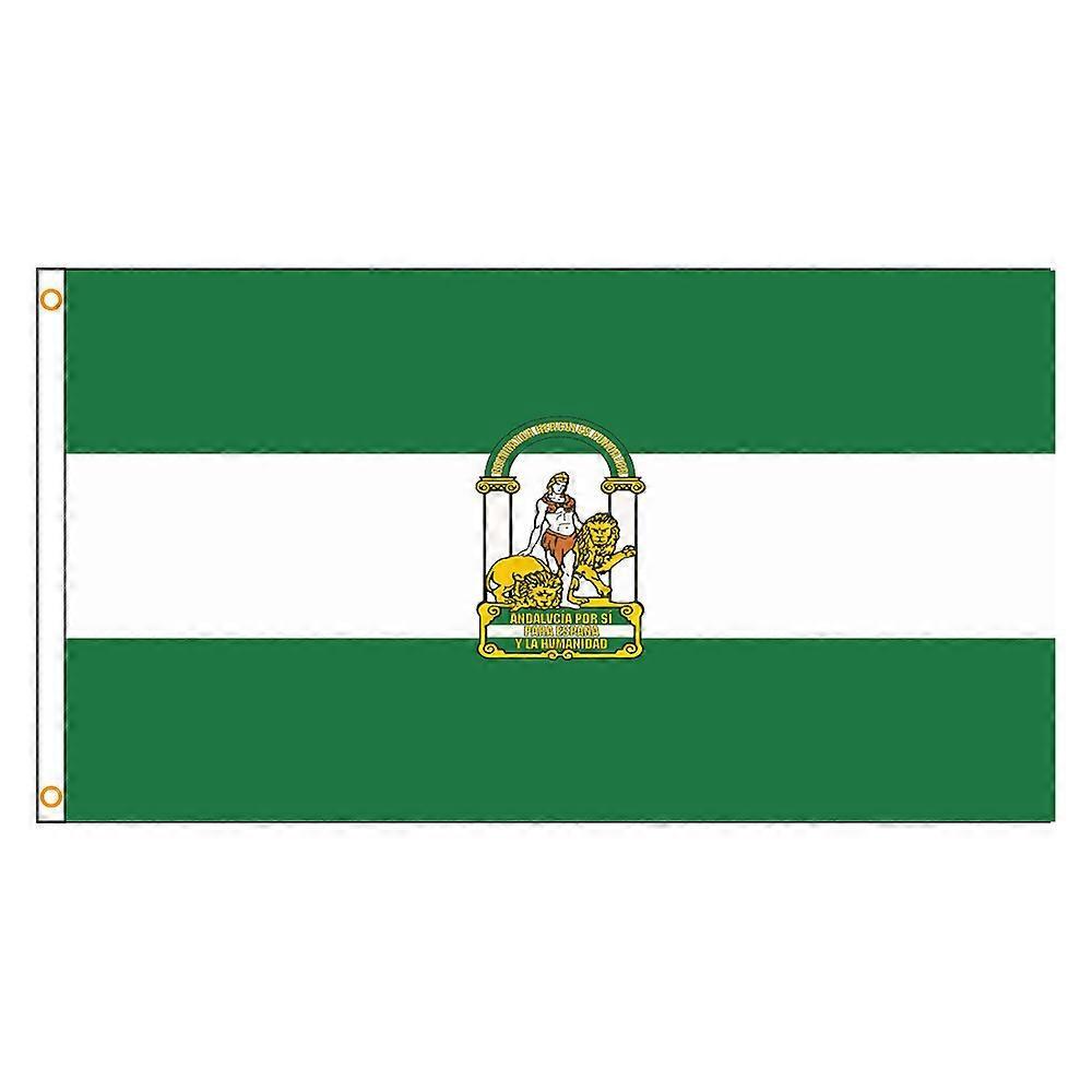 Aionyaaa 90x150cm Andalusia Flag Spain State Flag For Decoration 60 x 90cm