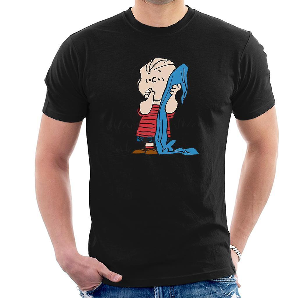 Peanuts Linus Van Pelt Men's T-Shirt Black X-Large