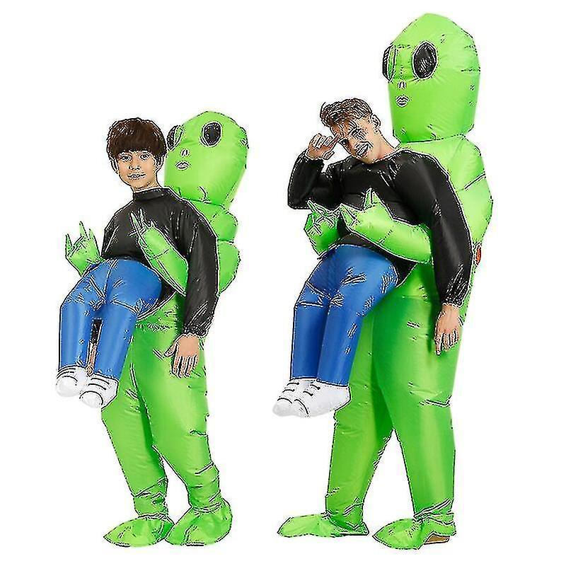 Manchalk Halloween Funny Performance Prop Alien Inflatable Clothing Cartoon Dolls Kids Adult Party Festival Stage Cartoon Doll Home Decor Fit Adult...