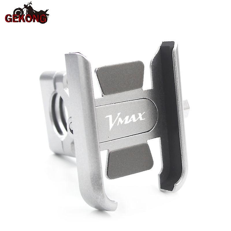 Jhshop For Yamaha V-max V Max 1200 1700 Handlebar Rearview Mirror Mobile Phone Holder Gps Stand Bracket Handlebar Silver