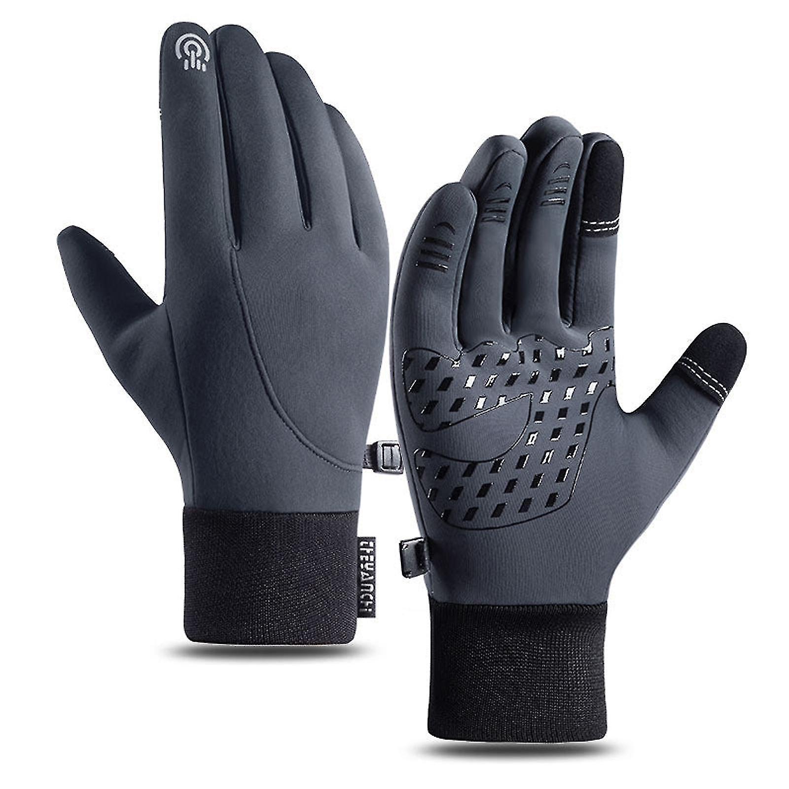 Thermo Gloves, Waterproof Gloves For Winter, Gloves For Women Men - Snngv Gray XL