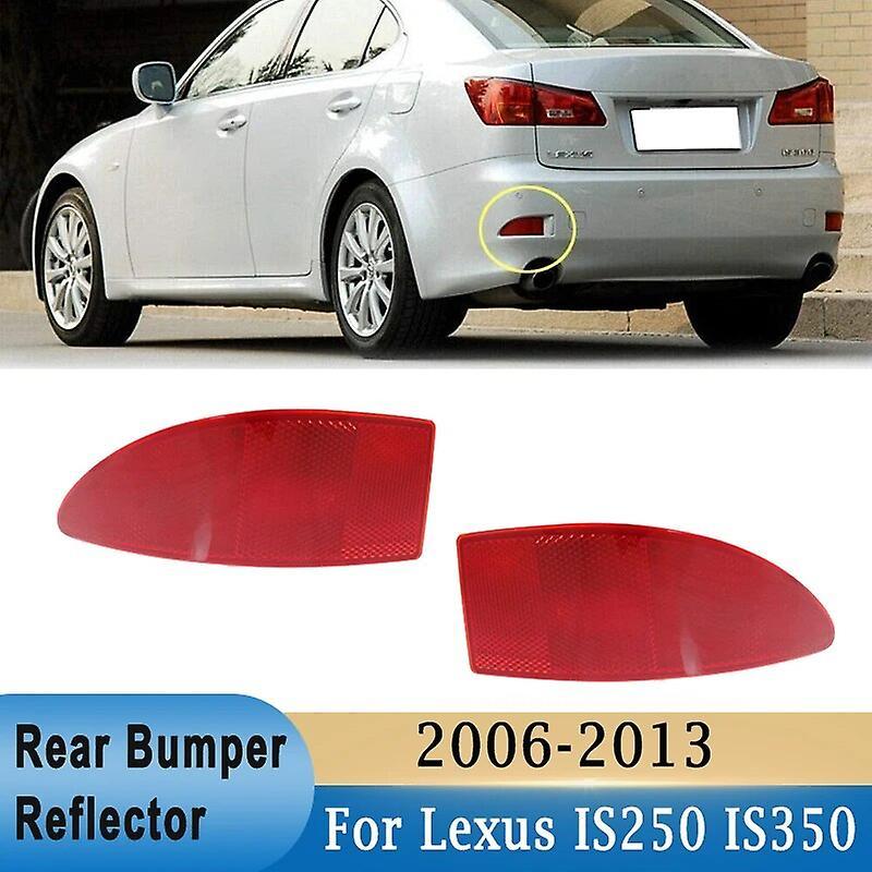 Scitoo For Lexus IS250 IS350 2006-2013 Rear Bumper Reflector ABS Red Rear Brake Lamp Reflector Light Cover Shell  #81920-53021 Pair