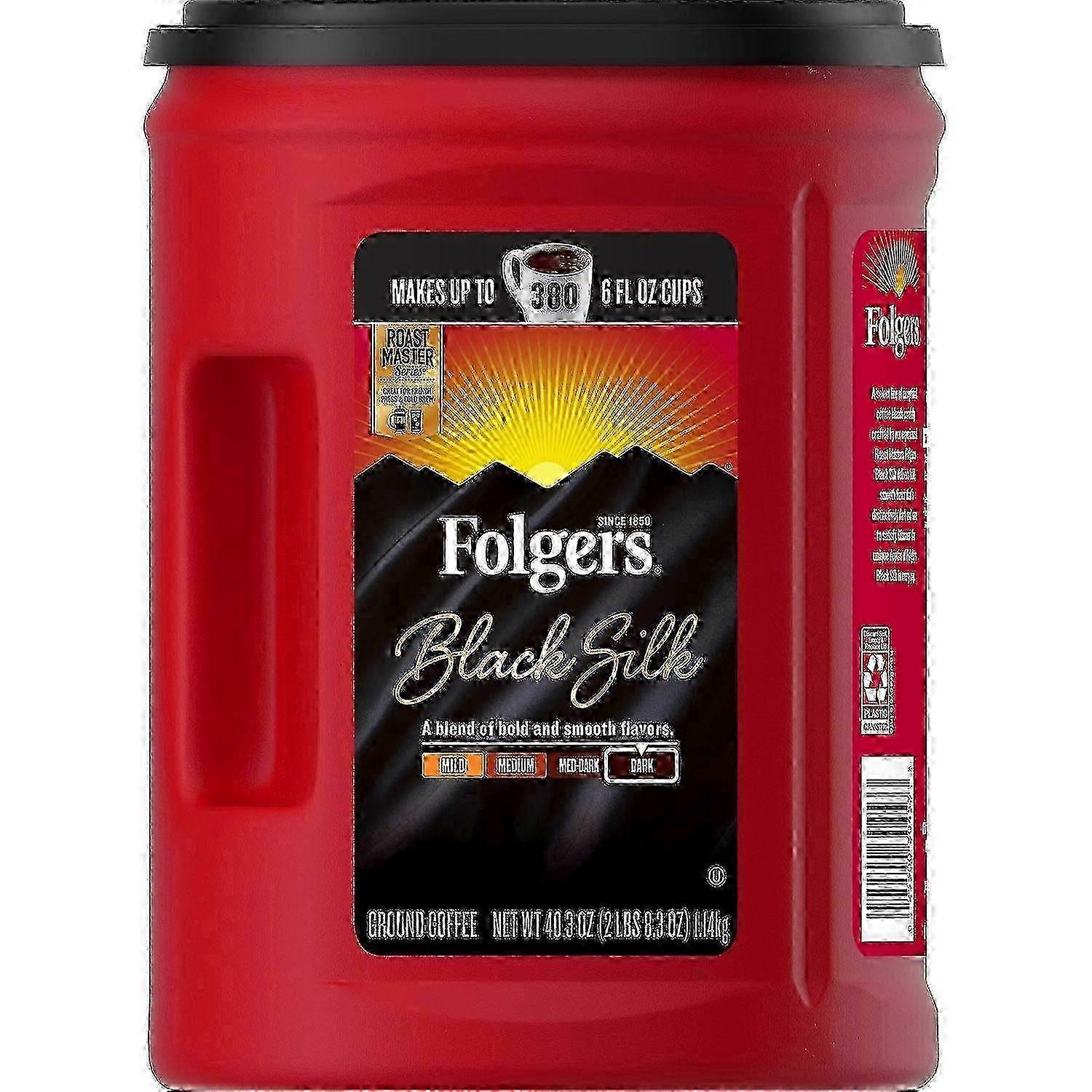 Folgers Black Silk Ground Coffee, 40.3 Oz