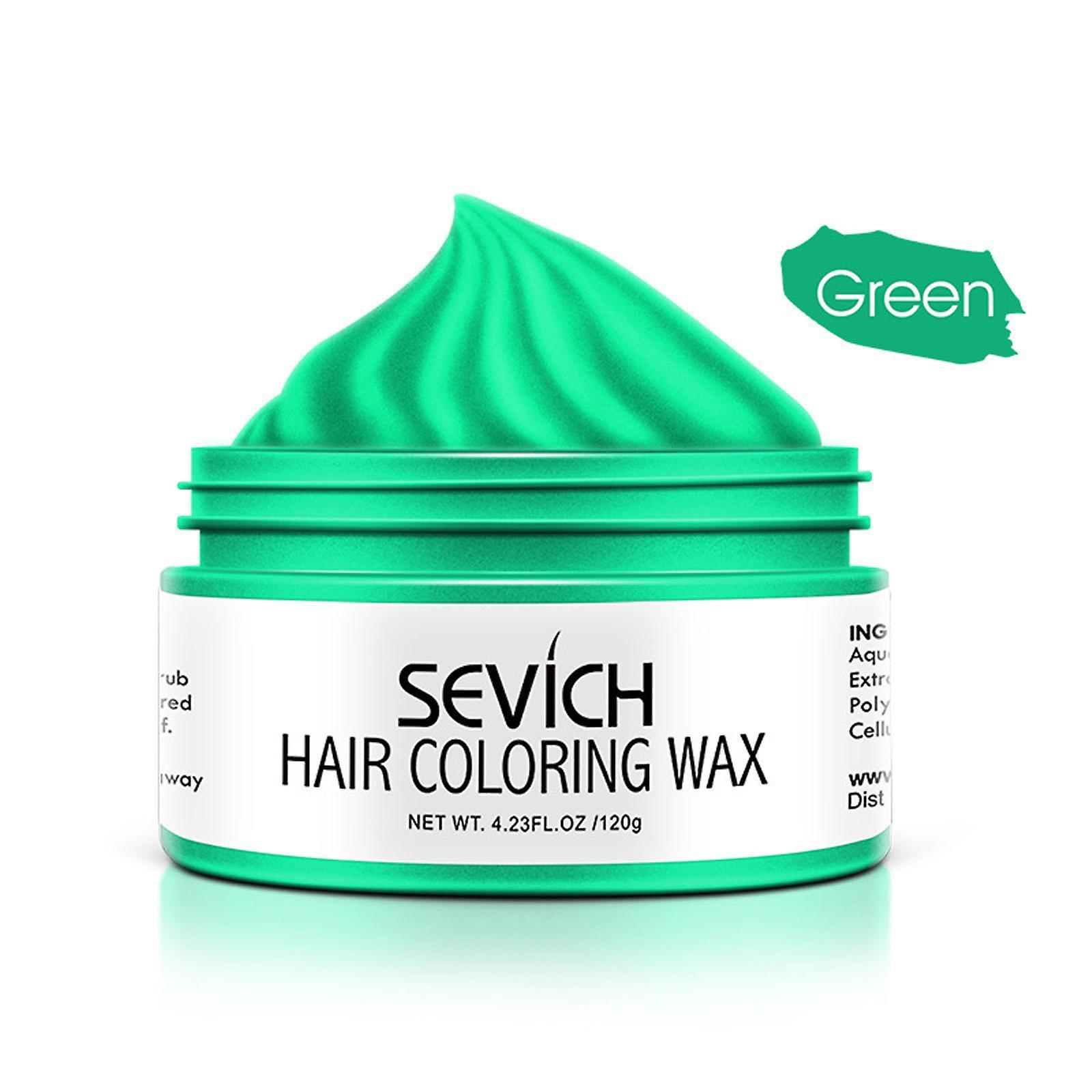 Kakanwo Disposable Dyed Colored Hair Mud Quick Shaping Hair Wax Green One Size