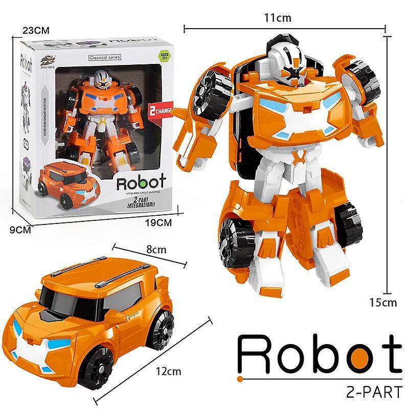 Action Figure Korea Cartoon Tobot Transformation Robot Toys Popular Anime Tobot warrior X/Y/Z Hand Deformation Car Airplane Toys x orange With box