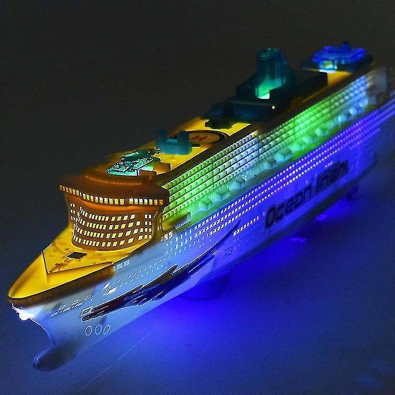 Xixi Electric Ocean Liner Cruise Ship Toy Flashing Musical Kids Educational Model