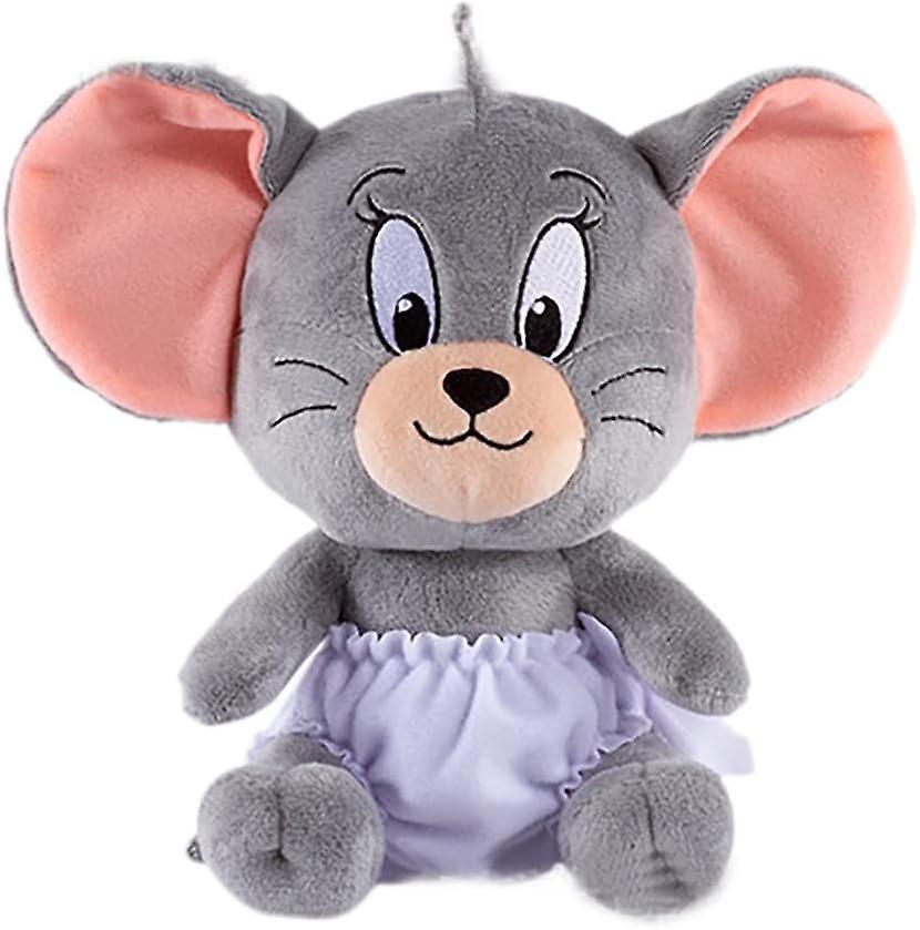 Heyone Classic Cartoon Animation Tom Cat & Jerry Mouse Stuffed Plush Toy Toffee Mouse Toy Birthday Suitable For Girls And Boys (mouse 18cm)