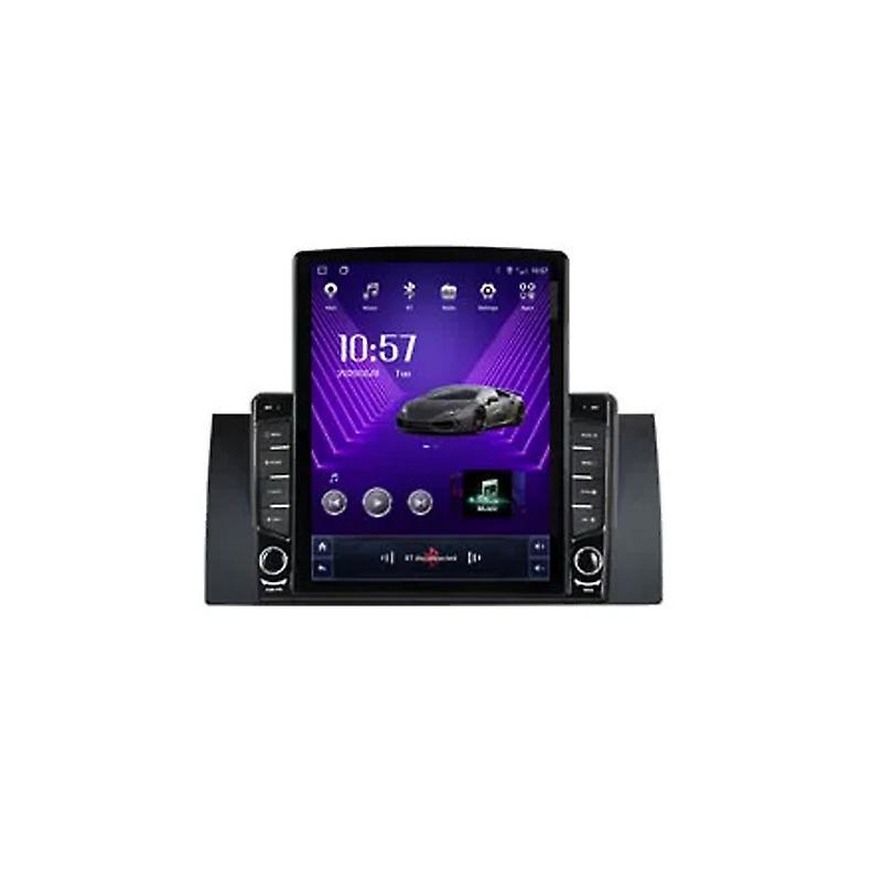 JIULUNET Android For BMW 5 E39 E53 X5 1995-2006 Tesla Type Multimedia Stereo Car Player Navigation GPS Radio