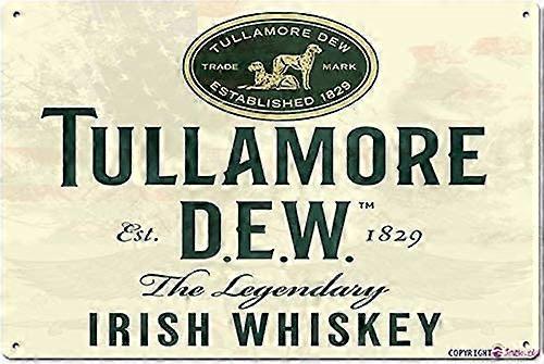 LINCMAN Retro metal tin sign Tullamore Dew Irish Whiskey Established 1829 Tin Sign,Cave,Bar,Club, Home Wall Art Metal Tin Sign 8x12 inches As Pictu...