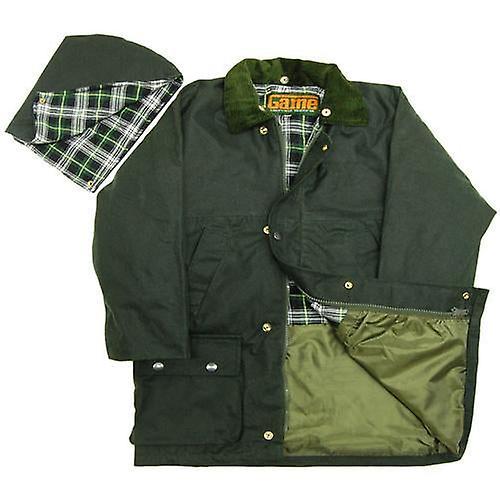 ek Wholesale Game childrens quilted wax jacket Olive 13 to 14 years (32")