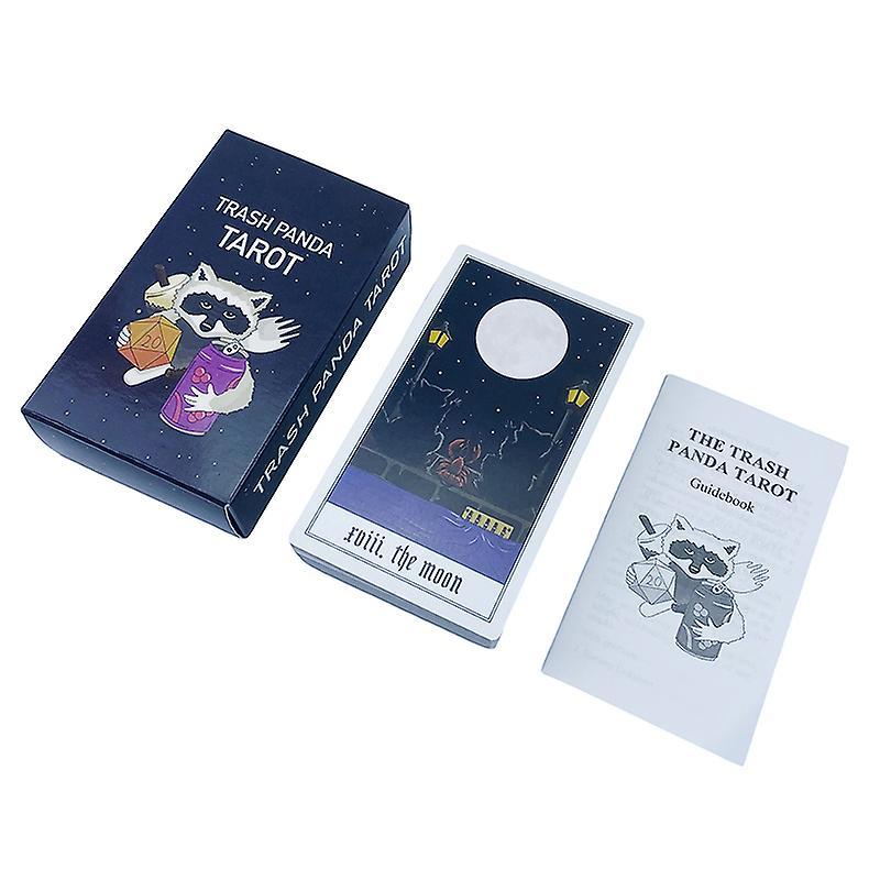 Unbrand 12*7cm Trash Panda Tarot Card Family Party Board Game Fate Divination W/manual Colorful one size