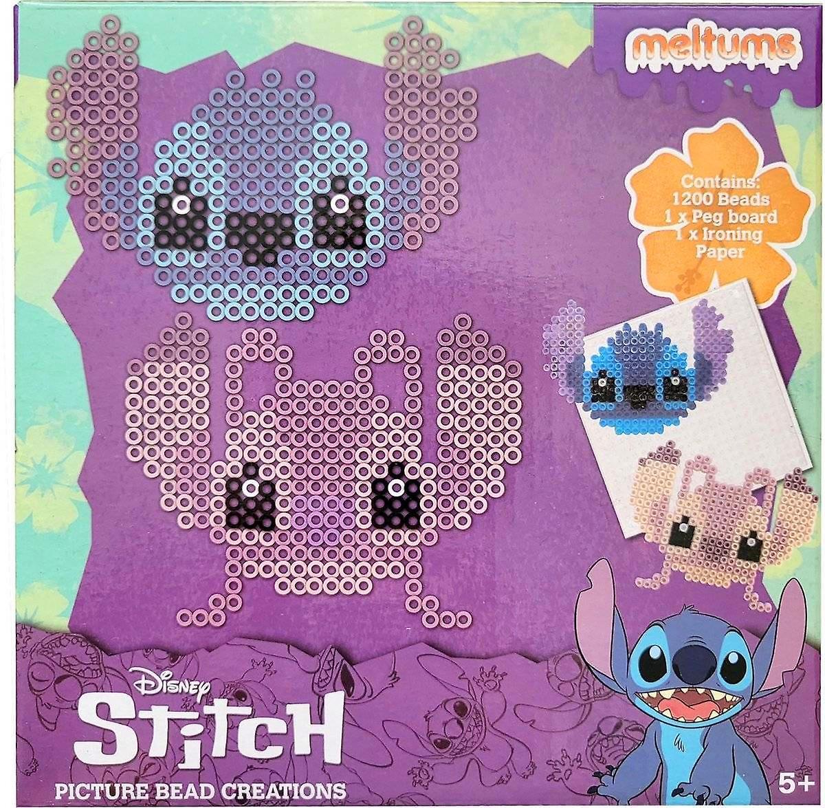 Lilo & Stitch Disney Stitch And Angel Meltum 1200pcs Set Crafts Beads And Bead Board