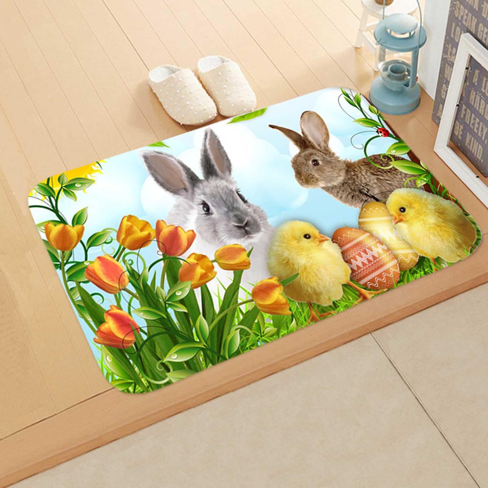 Baodan Easter Rug Welcome Doormats Home Rugs Decor Rug Living Room Rug eierfarben ostern H