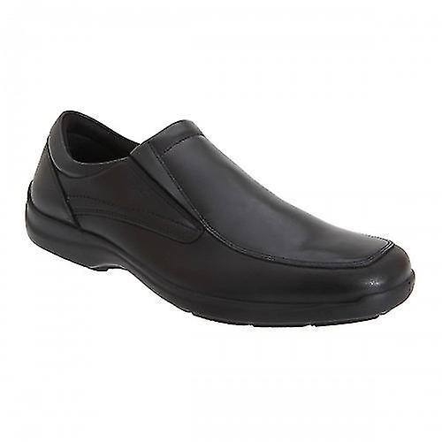 IMAC Mens Twin Gusset Casual Leather Shoes Black 42 EUR