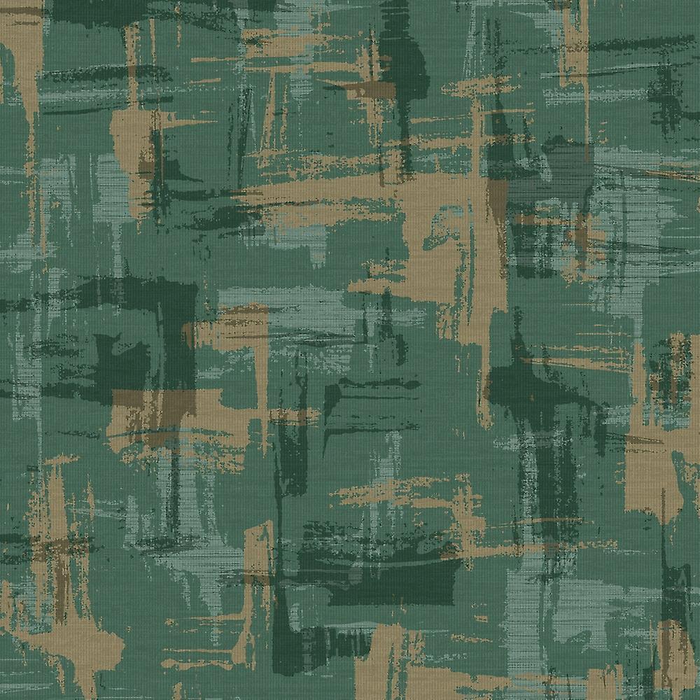 Holden Decor Abstract Geo Green Wallpaper 13561