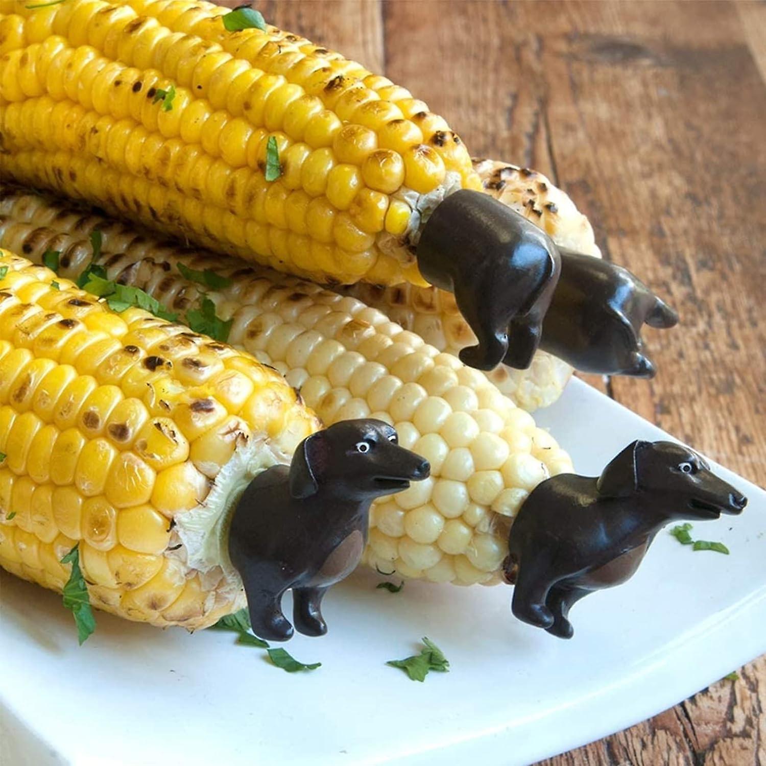 Syzyql Dog Corn Holders (set Of 2) - Corn On The Cob Skewers