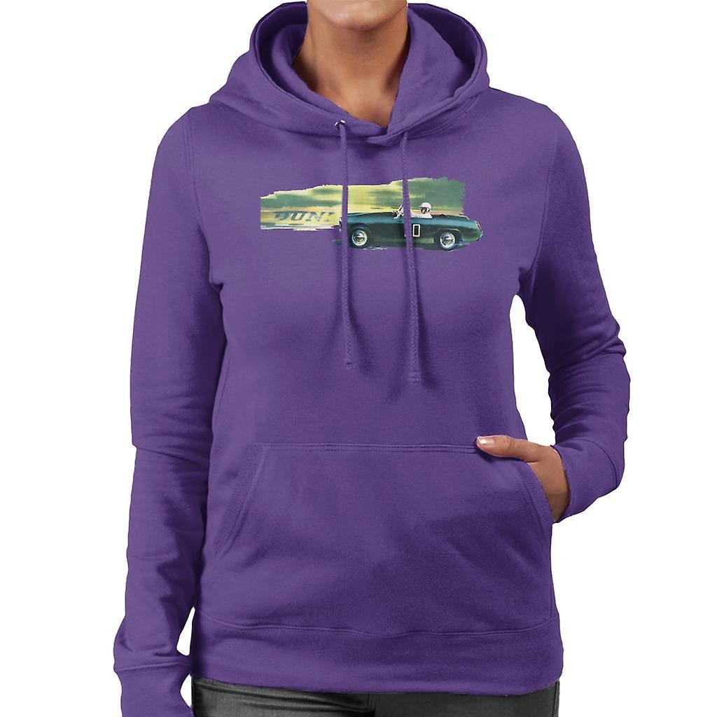 Austin Healey 20 Green British Motor Heritage Women's Hooded Sweatshirt Purple XX-Large