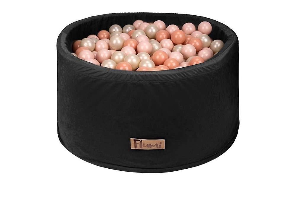 Flumi children's ball pit + 200 balls black/gold/peach