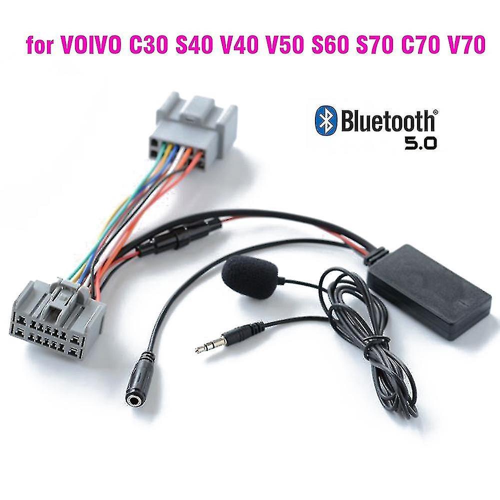 Guangzhou Yunlong Trading Co., Car Bluetooth 50 Wireless Phone Call Handsfree Aux In Adapter For Volvo C30 S40 V40 V50 S60 S70 C70