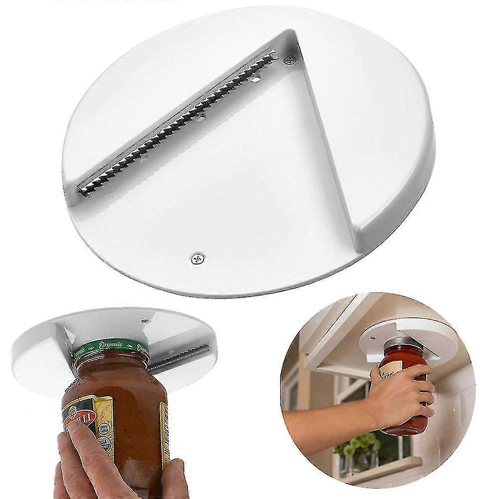 Sichuan Chuanqia Trading Under Cabinet Can Opener Home Arthritis Glass Jar Can Opener Under Desk Lid Holder Tool (1pcs)