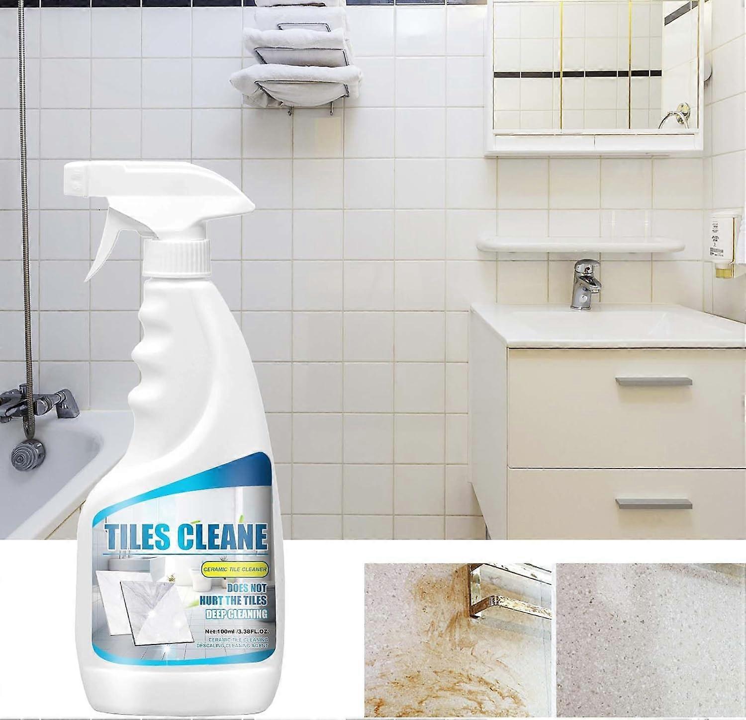 Unbrand Tile Grout Cleaner Spray, Ultimate Grout Cleaner for Tile Floors,Tile Grout Cleaner Sprayer,Multifunction Bathroom Descaler Cleaner 1 Pcs