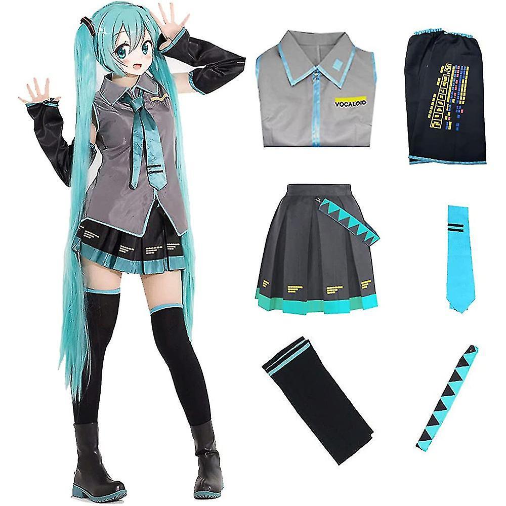 Shznv Hatsune Miku Cosplay Costume Women Halloween Show Dress Comic Suits Uniform Ouffits L