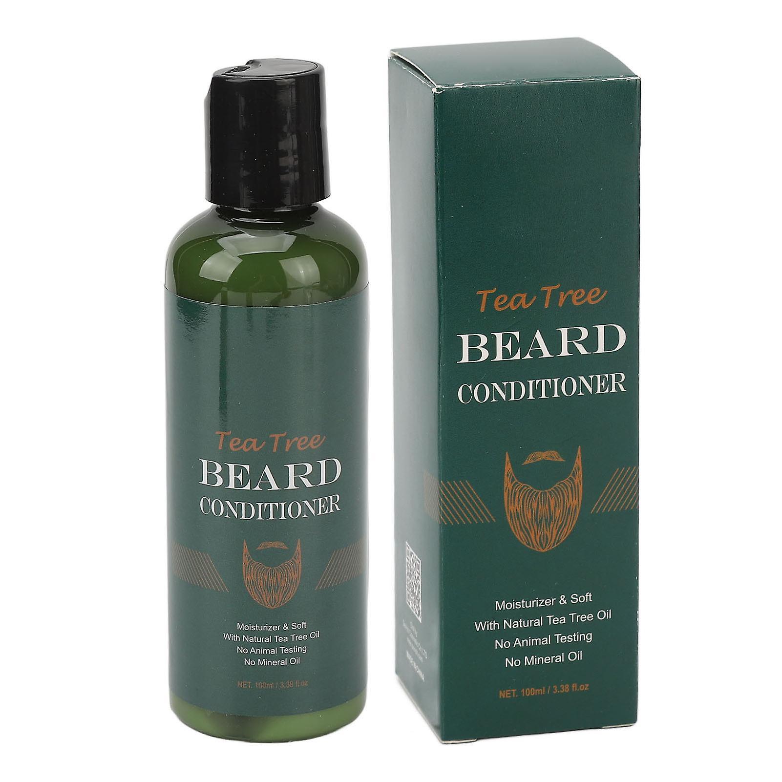 Tea Tree Beard Conditioner 100ml - Grooming, Hydrating, Strengthening, Softening Mustache - Bathroom Essential